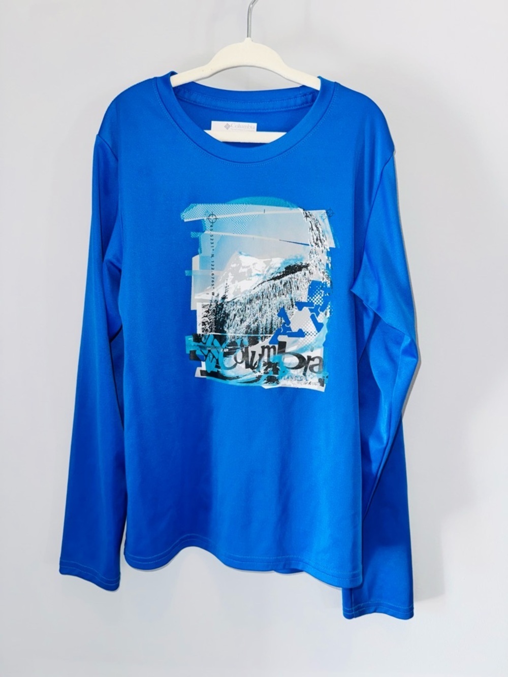 Columbia Royal Blue Long-Sleeve Graphic Tee